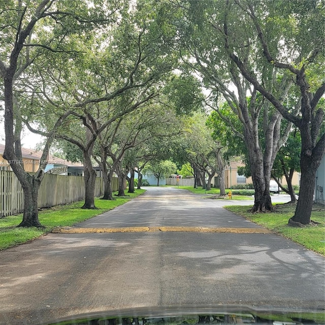 view of road