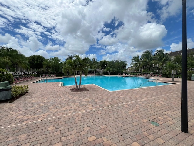 view of pool with a patio area