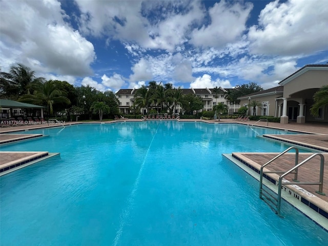 view of pool with a patio