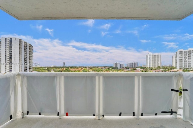 view of balcony