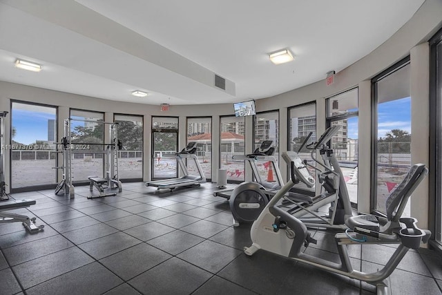 view of exercise room