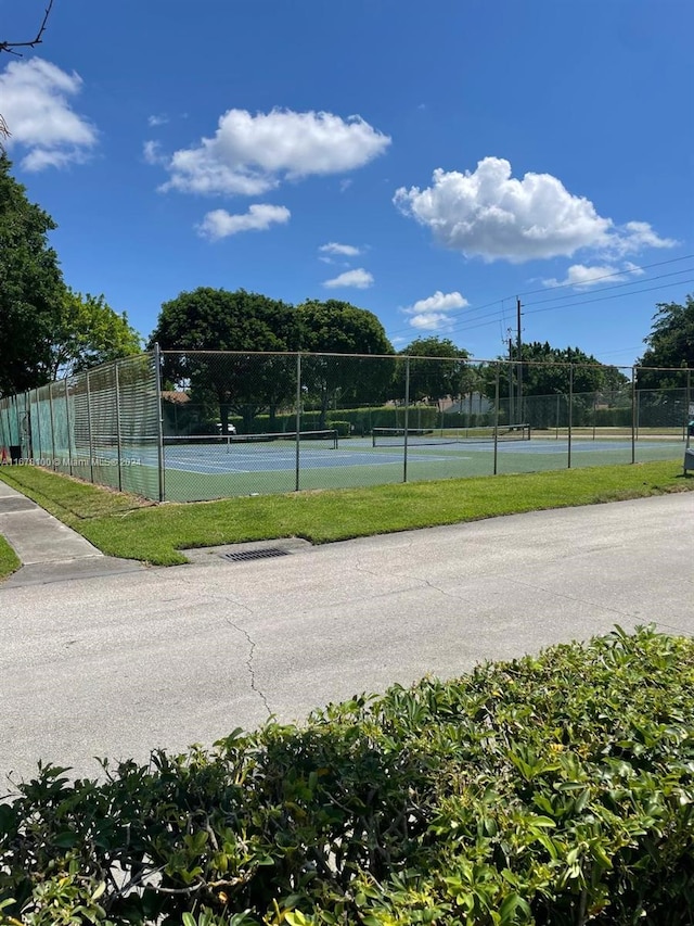 view of sport court