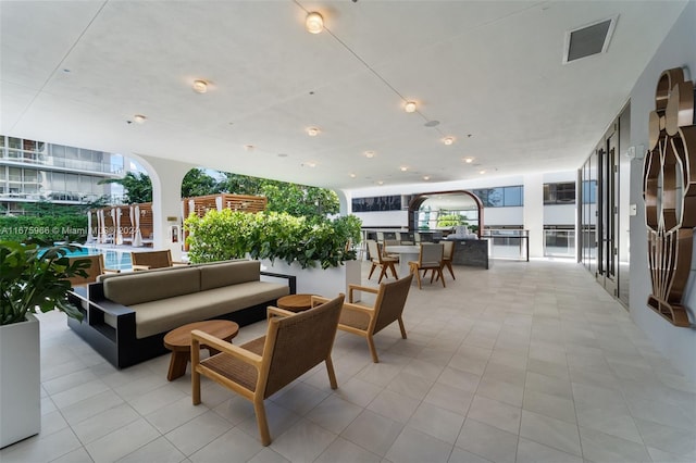 lobby featuring visible vents