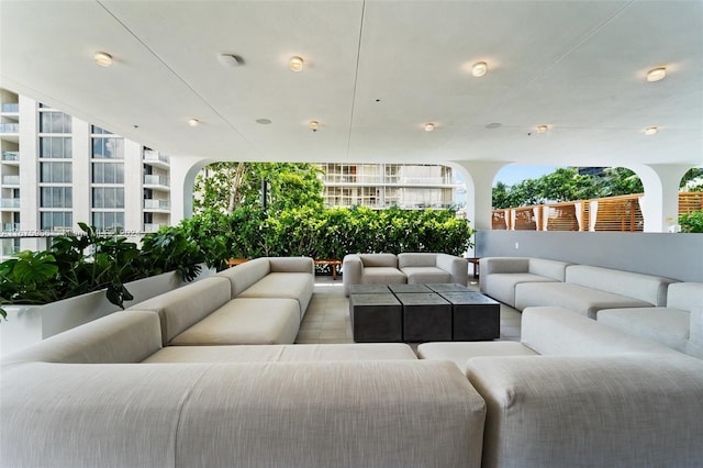 view of living area