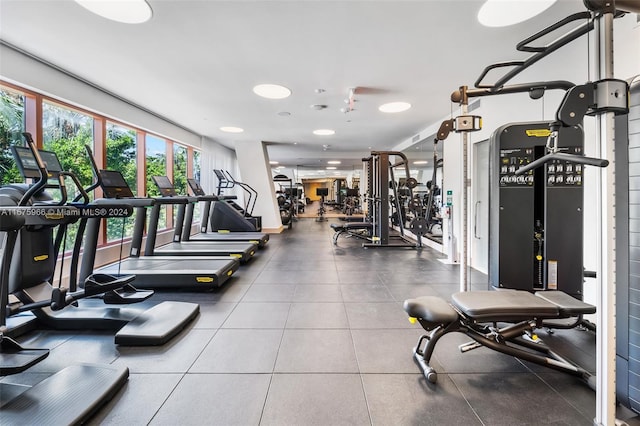 view of exercise room