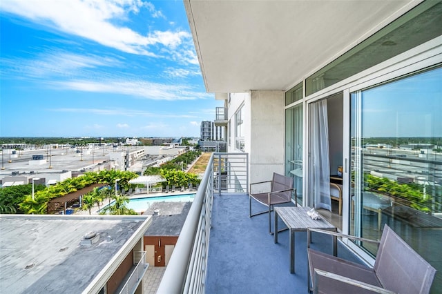 view of balcony