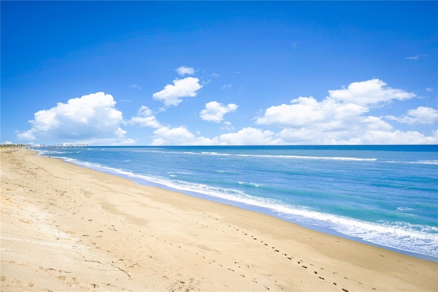 water view featuring a view of the beach