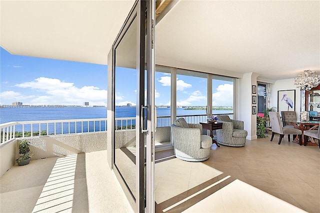 5550 N Ocean Dr Unit 8B, Singer Island, FL 33404 - balcony featuring a water view
