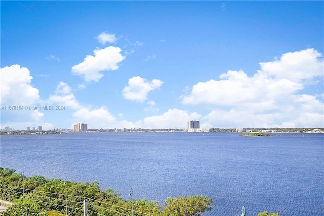 5550 N Ocean Dr Unit 8B, Singer Island, FL 33404 - water view featuring nearby urban area
