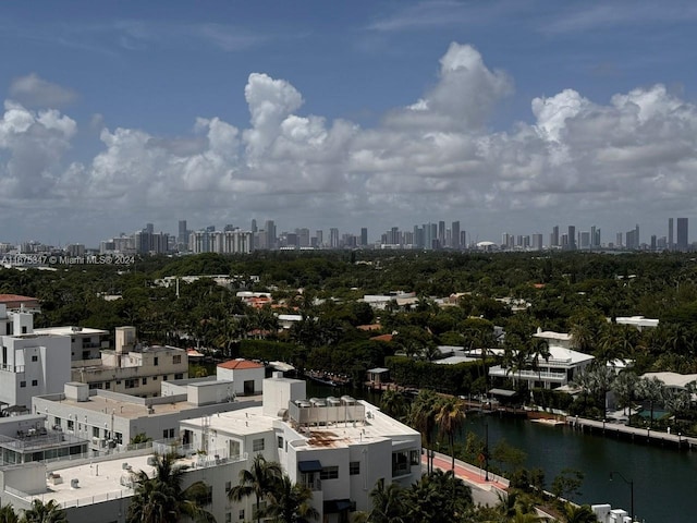 city view with a water view