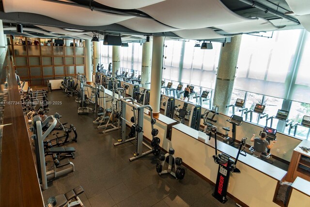 view of exercise room