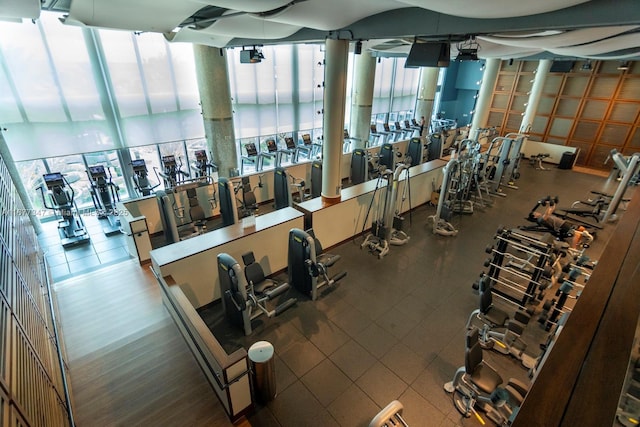 view of exercise room