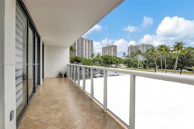 view of balcony