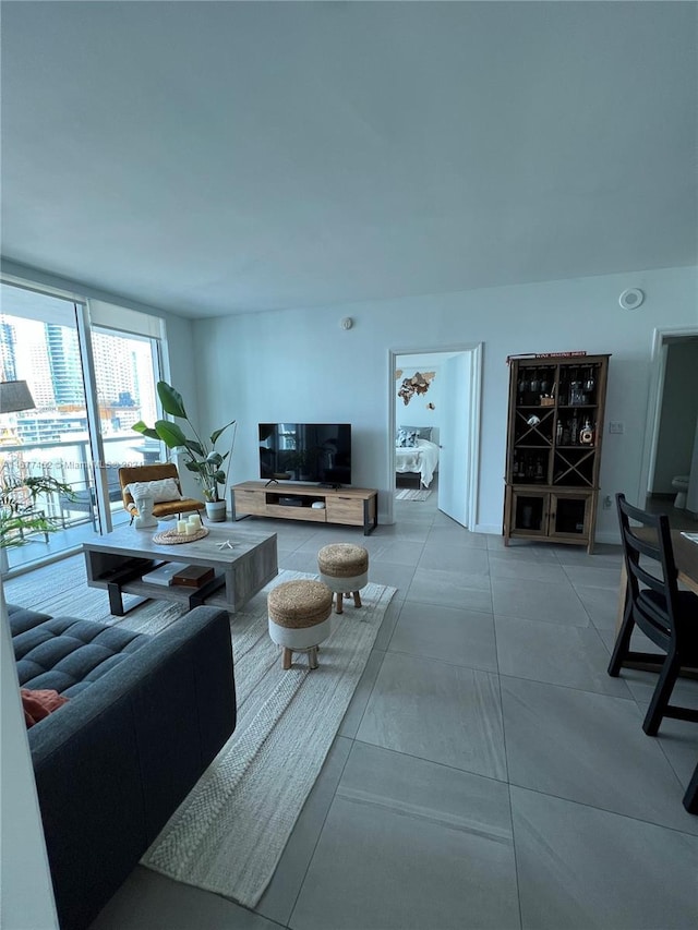 view of living area