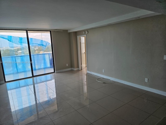 view of tiled empty room