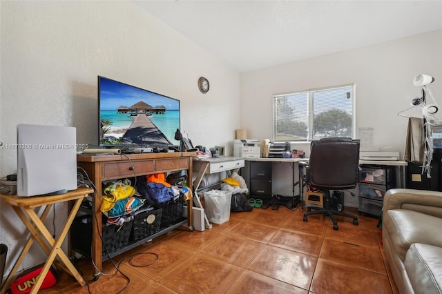 view of tiled office