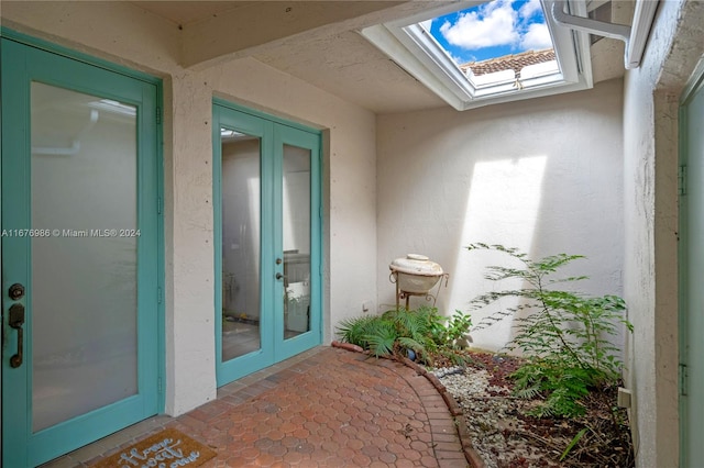 exterior space with a patio area and french doors