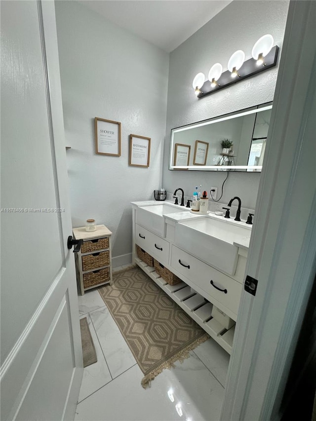 bathroom featuring vanity