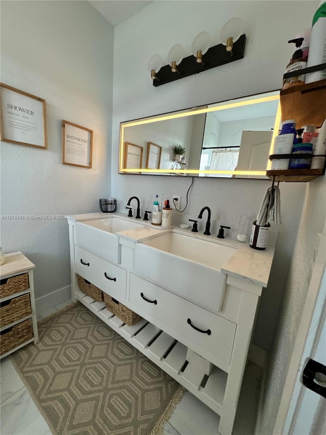 bathroom with vanity