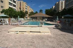 view of pool with a patio