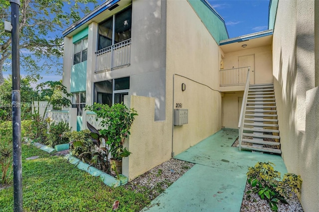 view of home's exterior with a patio