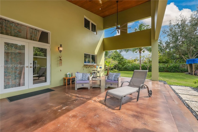 view of patio / terrace with french doors