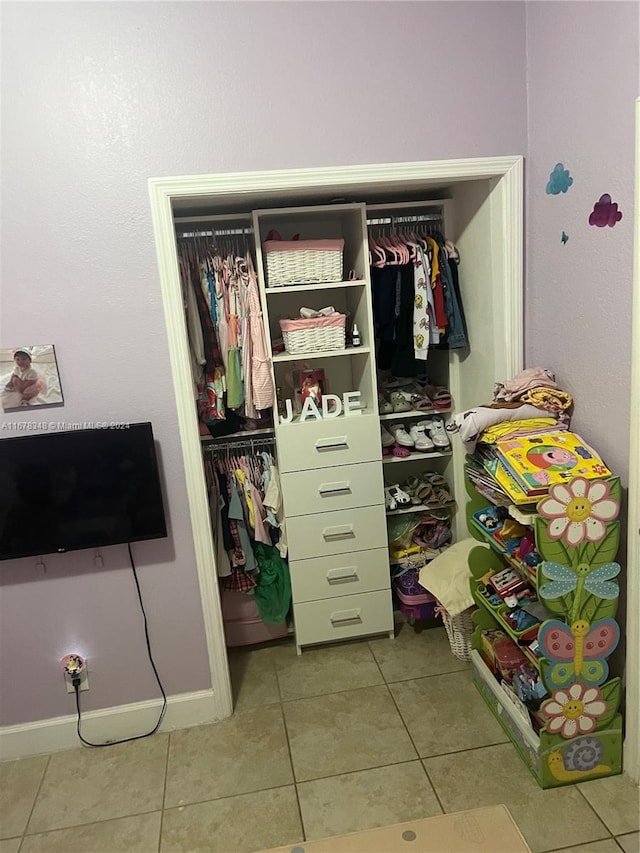 view of closet