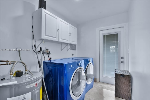 200 188th St, Sunny Isles Beach, FL 33160 - washroom with water heater, cabinet space, and washer and dryer