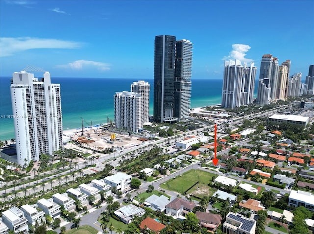 200 188th St, Sunny Isles Beach, FL 33160 - aerial view featuring a view of city and a water view