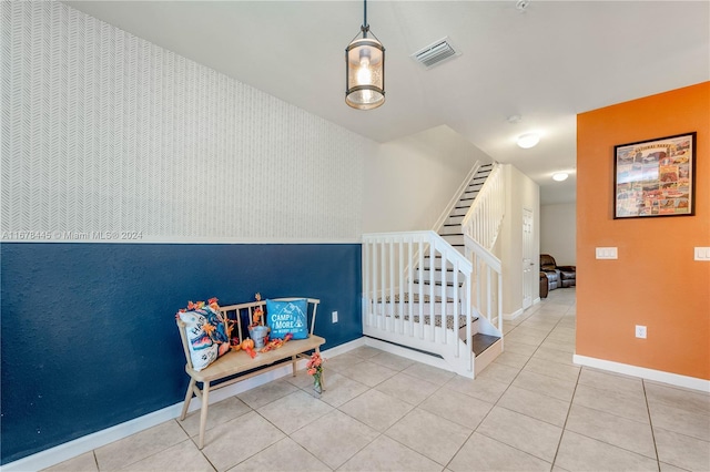 view of tiled bedroom