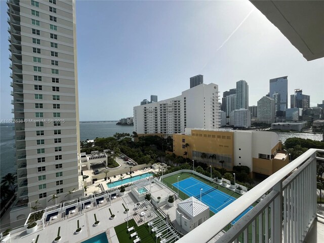 770 Claughton Island Dr Unit 1414, Miami, FL 33131 - skyline view with a large body of water