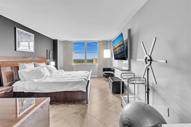 2801 NE 183rd St Unit 1603W, Aventura, FL 33160 - bedroom with light tile patterned flooring