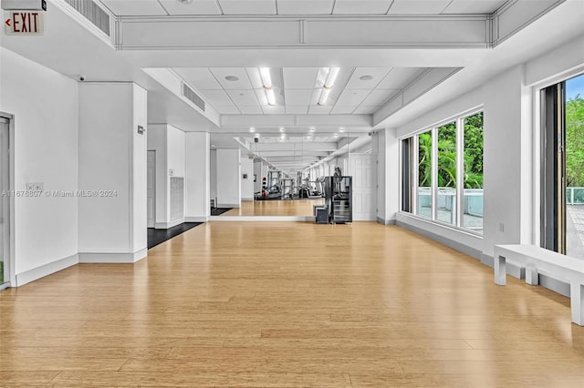 interior space featuring light hardwood / wood-style flooring