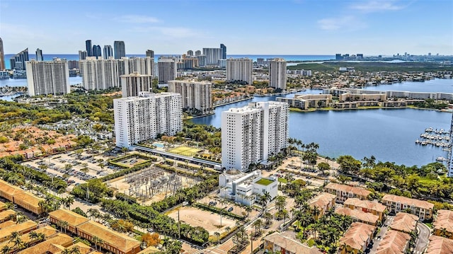 2801 NE 183rd St Unit 1603W, Aventura, FL 33160 - aerial view with a city view and a water view