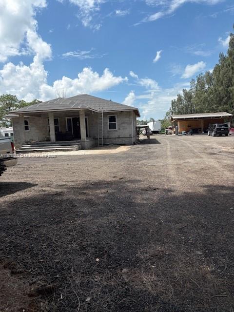 view of rear view of property