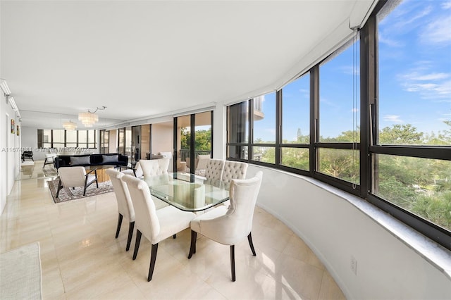 view of sunroom / solarium