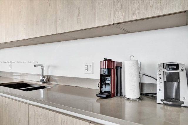 interior details featuring sink