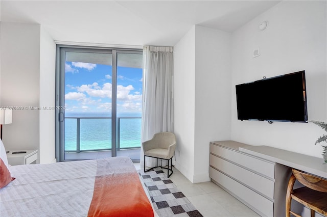4111 S Ocean Dr Unit 1201, Hollywood, FL 33019 - bedroom with a desk and light tile patterned flooring
