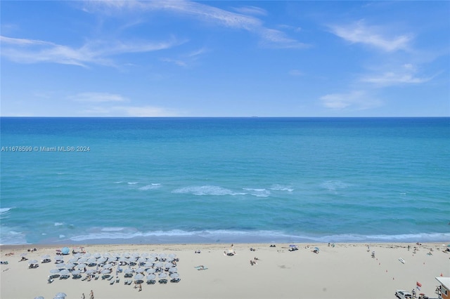 property view of water with a view of the beach