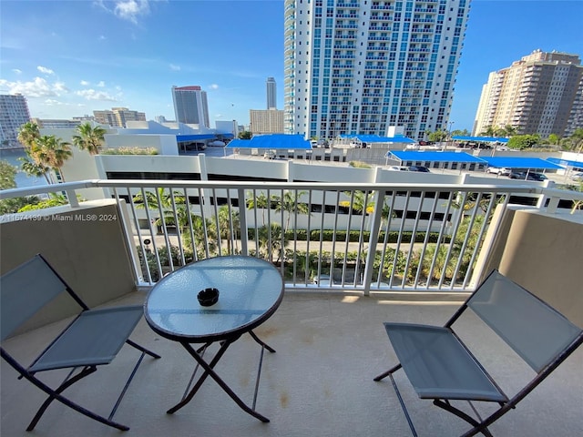 view of balcony