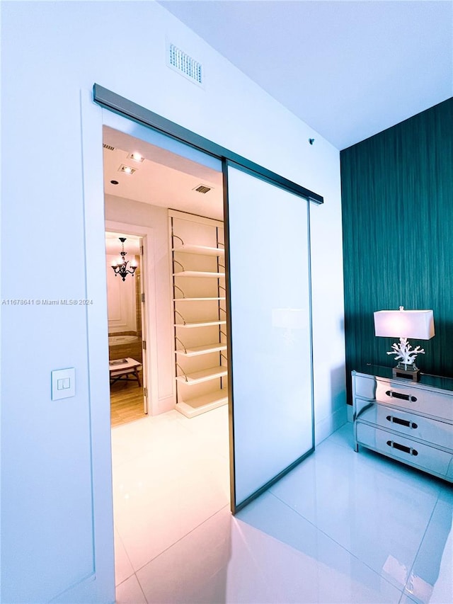 bedroom with a closet