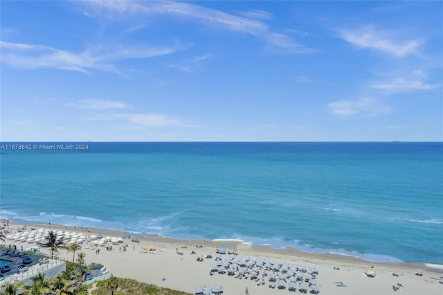 property view of water with a view of the beach