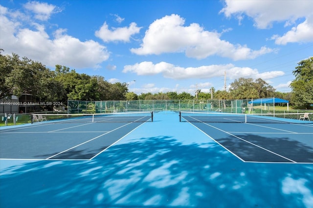 view of tennis court