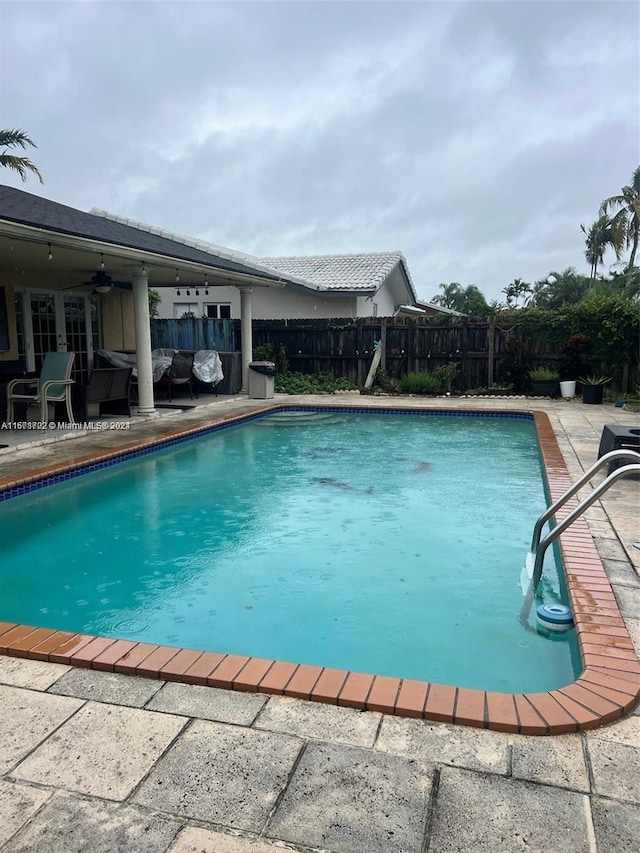 view of pool with a patio