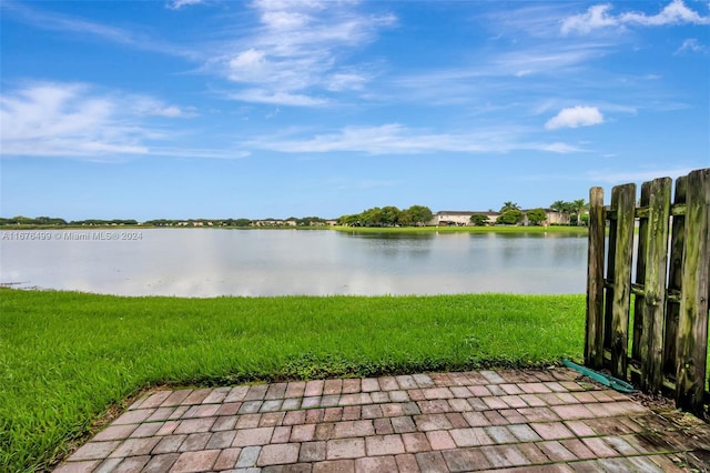 view of water feature