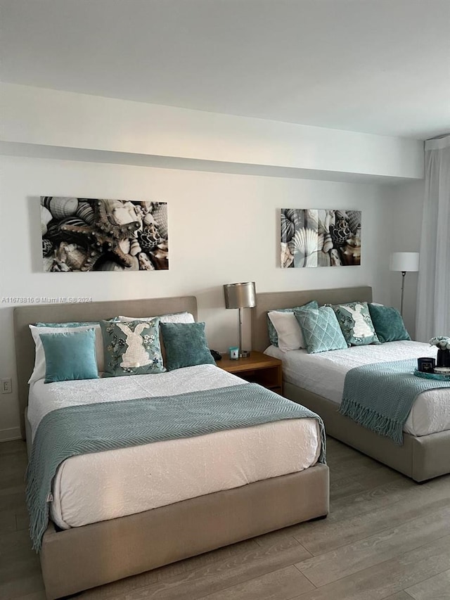 2602 E Hallandale Beach Blvd Unit R2105, Hallandale Beach, FL 33009 - bedroom featuring wood finished floors