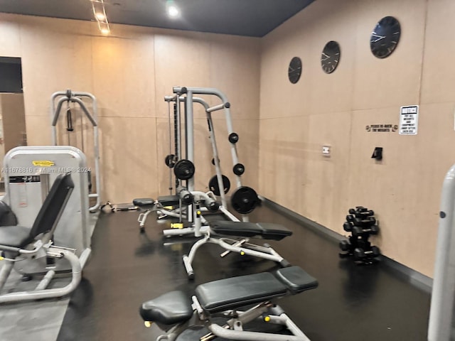 view of workout area