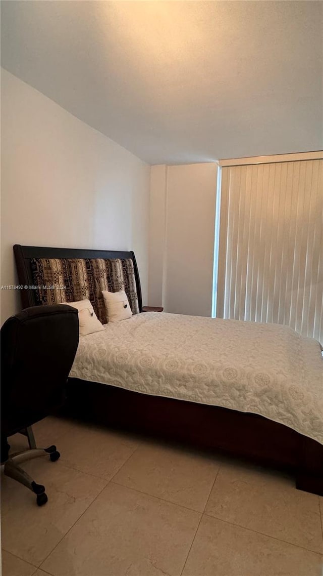 view of tiled bedroom