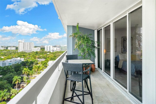 view of balcony