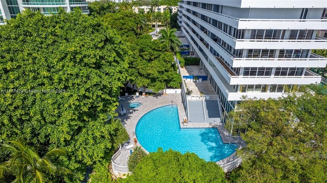 1627 Brickell Ave Unit 1906, Miami, FL 33129 - view from above of property with a pool